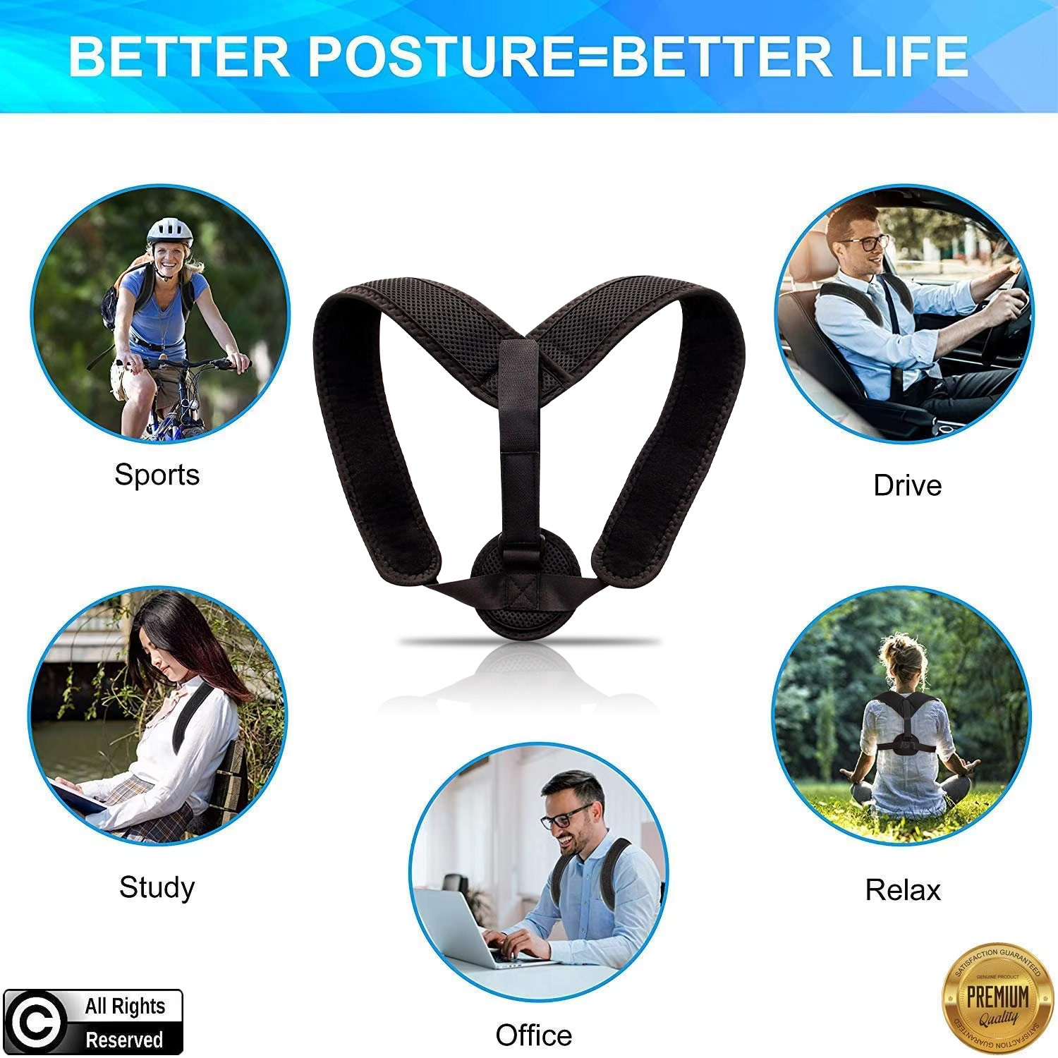 upper back brace posture corrector ODM upper back brace posture corrector ODM