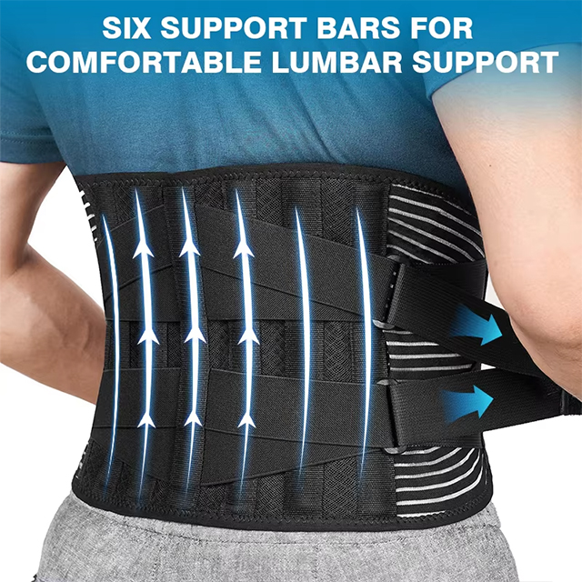 HY01B Neoprene Material Waist Support With Support pads Waist Belt for Abdominal Muscle Training Supplier