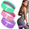 Legs and Butt Booty Hip Band Wide Workout Sports Fitness Exercise Fabric Resistance Bands Set