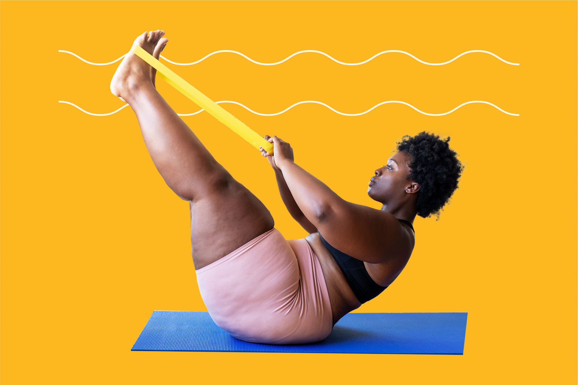 resistance band workout exercise