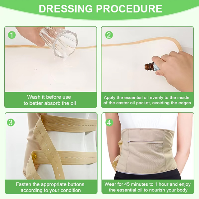 castor oil pack wrap for stomach OEM