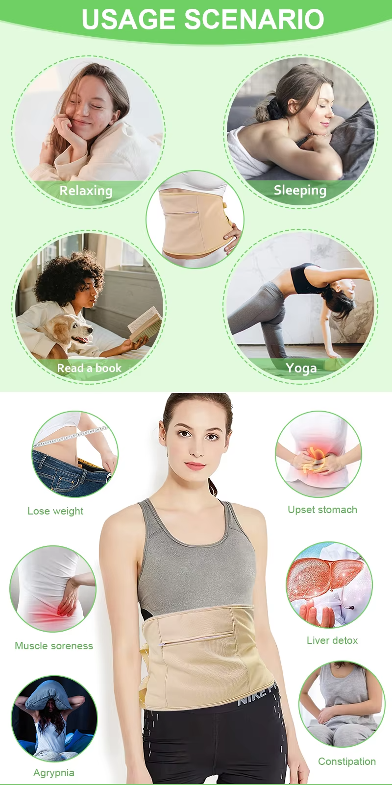 castor oil pad on stomach Wholesale