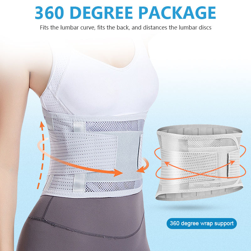 HY27 Mesh Breathable Waist Support Belt Relieve Back Pain Unisex Waist Belt Vendor